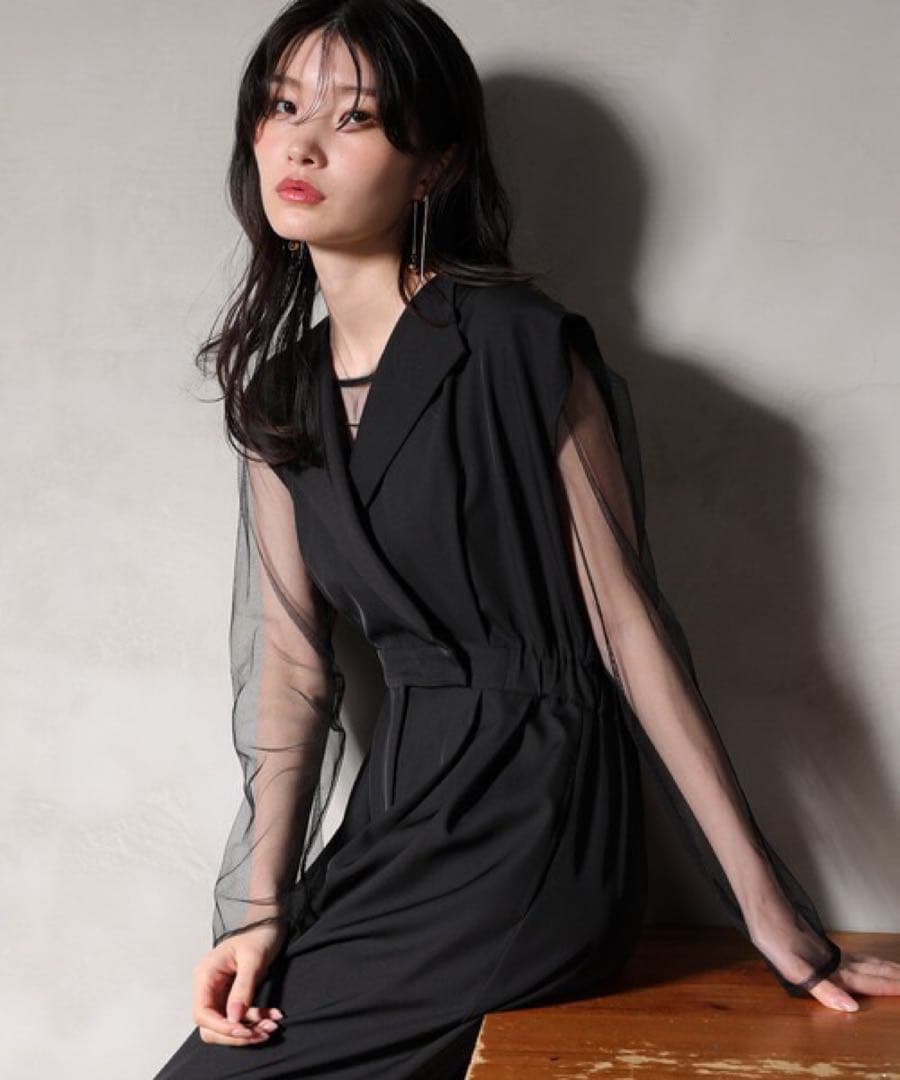 kana / niana セットアップ スタンドアウトカラーオールインパンツ　M