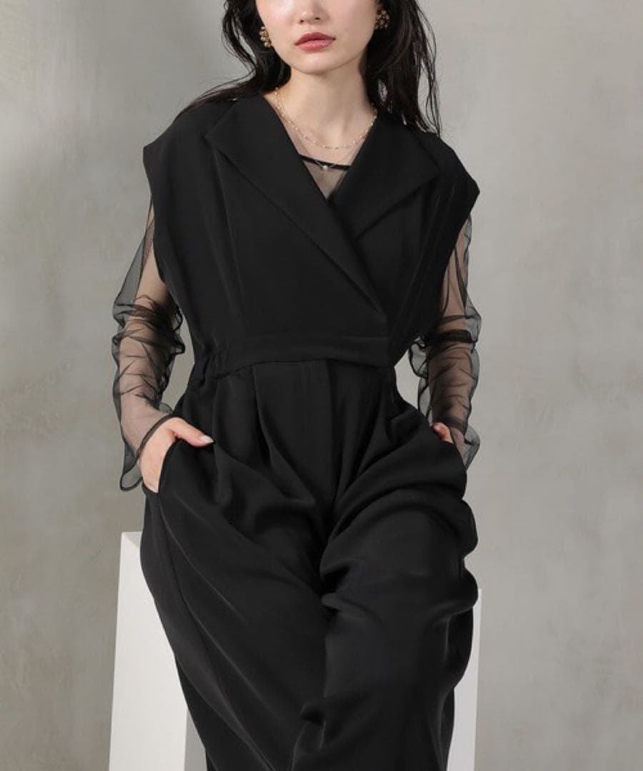 kana / niana セットアップ スタンドアウトカラーオールインパンツ　M