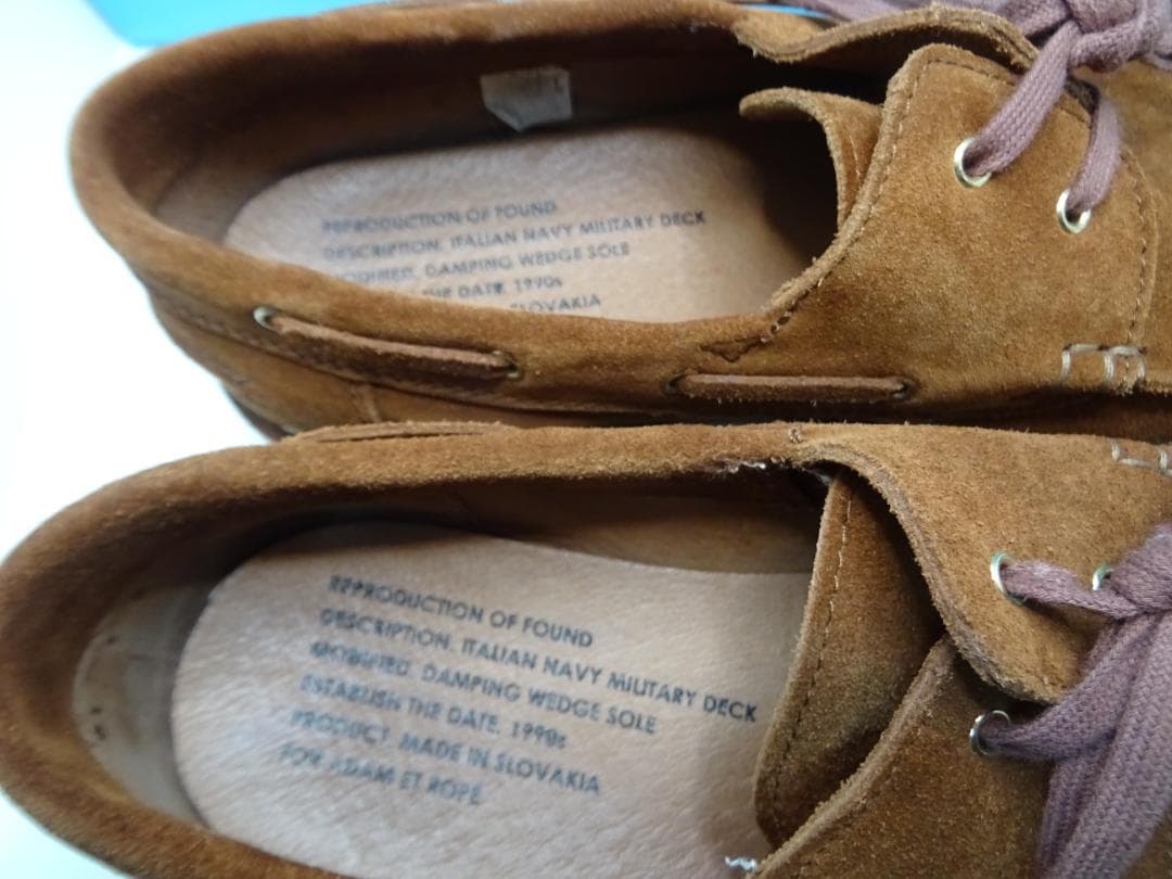 コ*エ様 超美品★リプロダクションオブファウンドデッキシューズ42