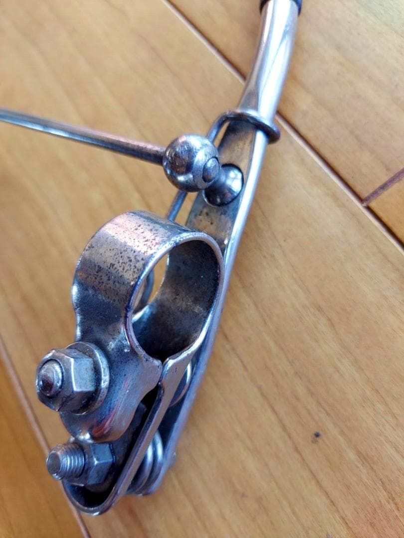 博物館級 希少1900年頃のロッド式フロントブレーキレバー実用車骨董アンティーク