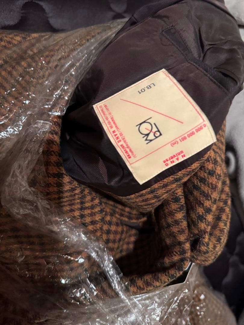 [新品] LB.01/チェックツイードカーコート サイズ M