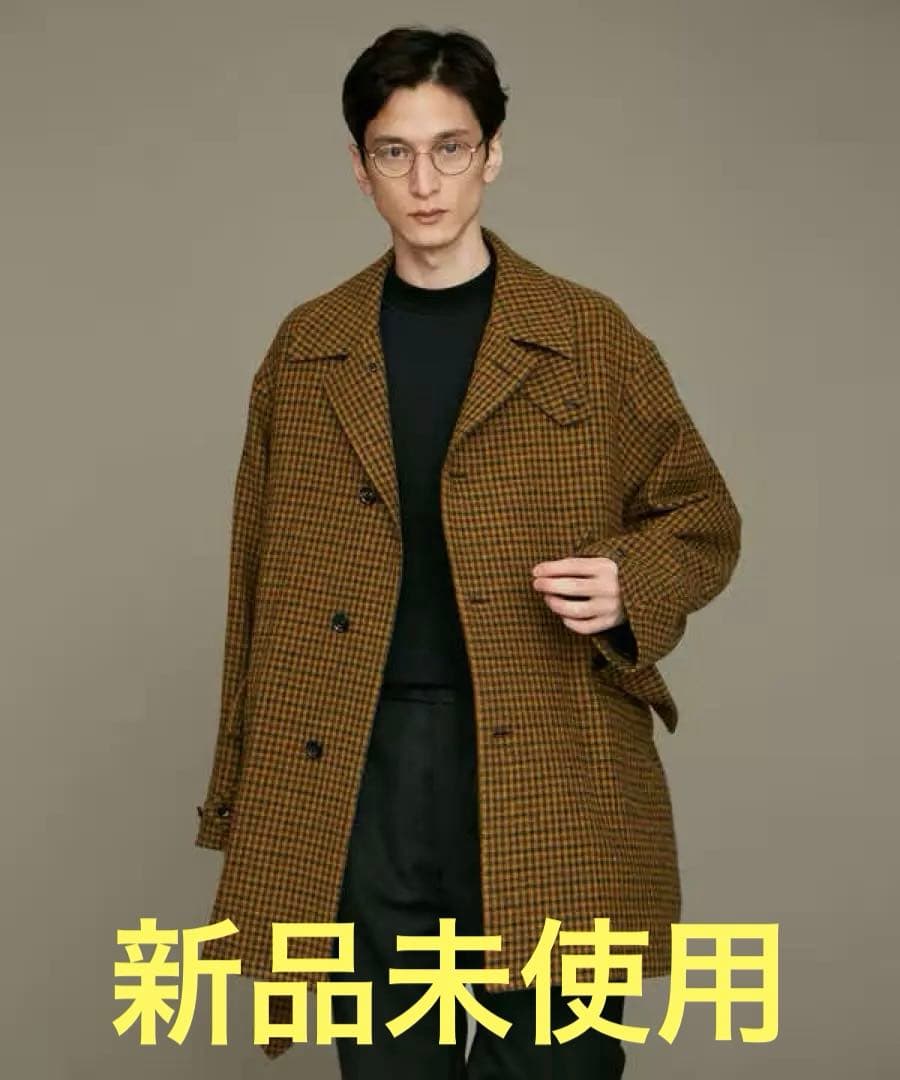[新品] LB.01/チェックツイードカーコート サイズ M