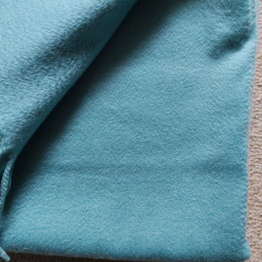 Loro Piana 100%カシミヤ マフラー 水色