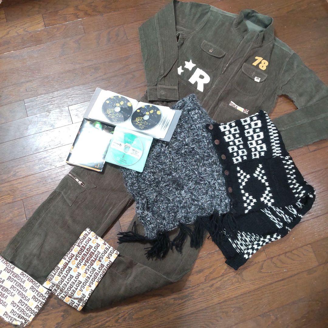 【お取り置き中のお品になります】コーデュロイのつなぎ/ポンチョ/DVDセット♡