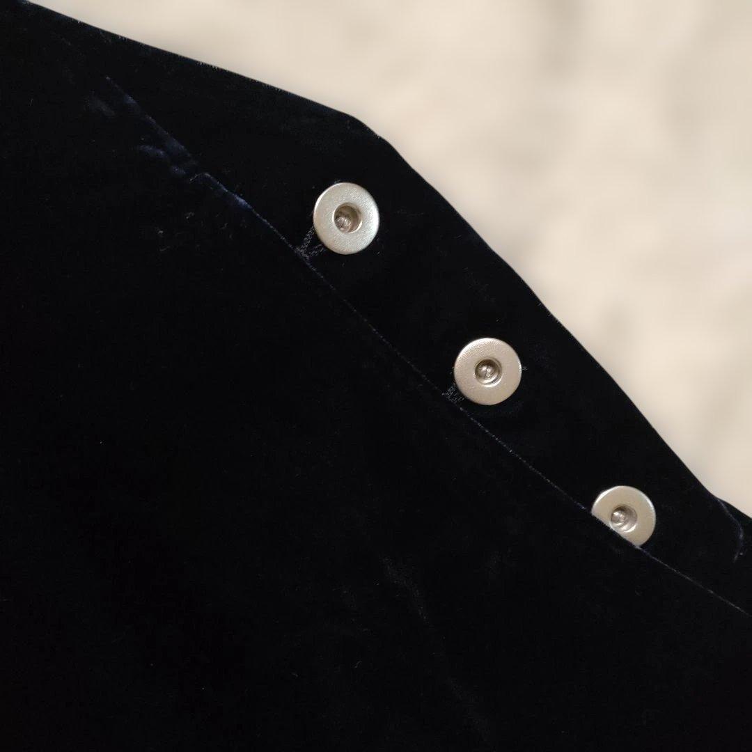 【美品】UNITED ARROWS ベルベットサロペット ネイビー38