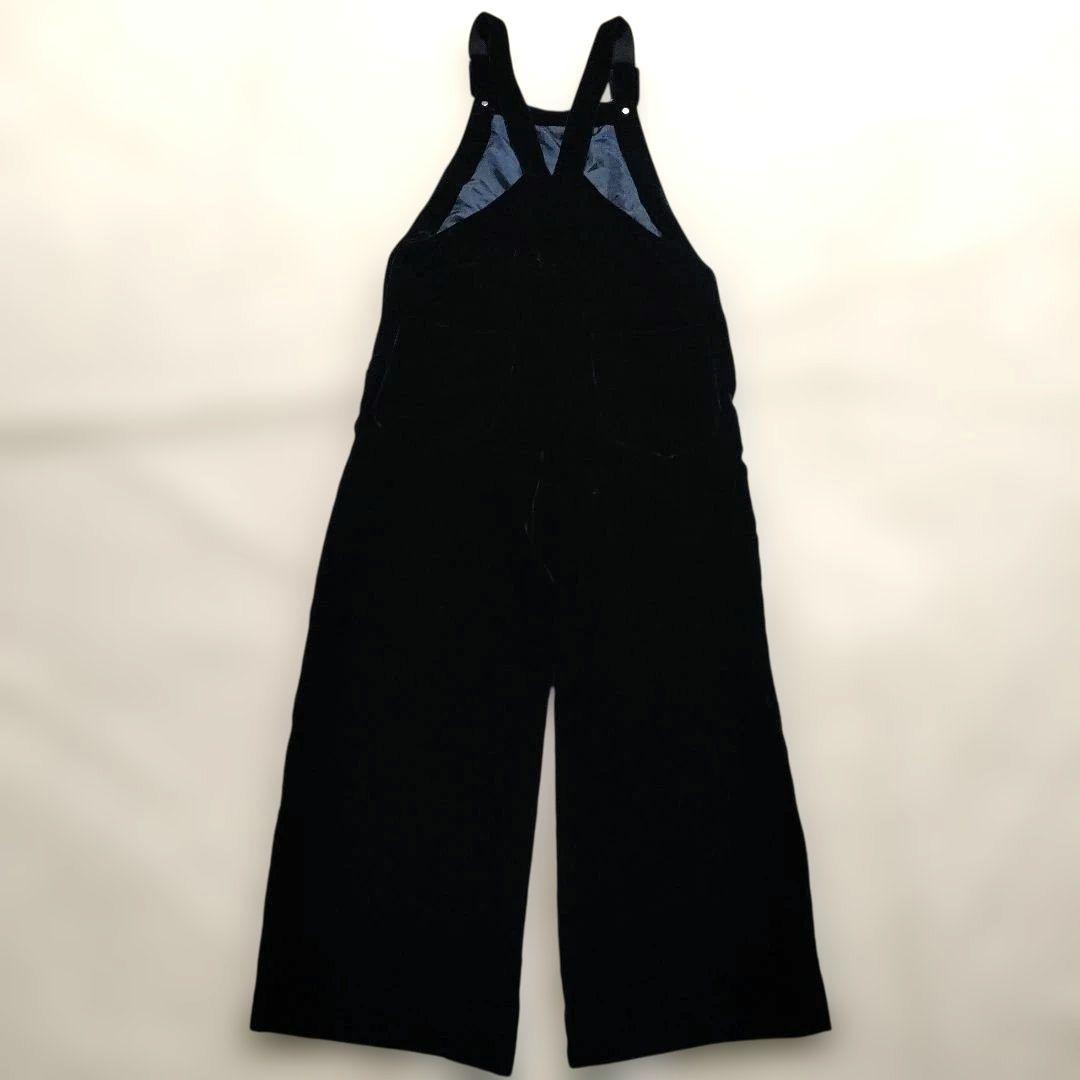 【美品】UNITED ARROWS ベルベットサロペット ネイビー38