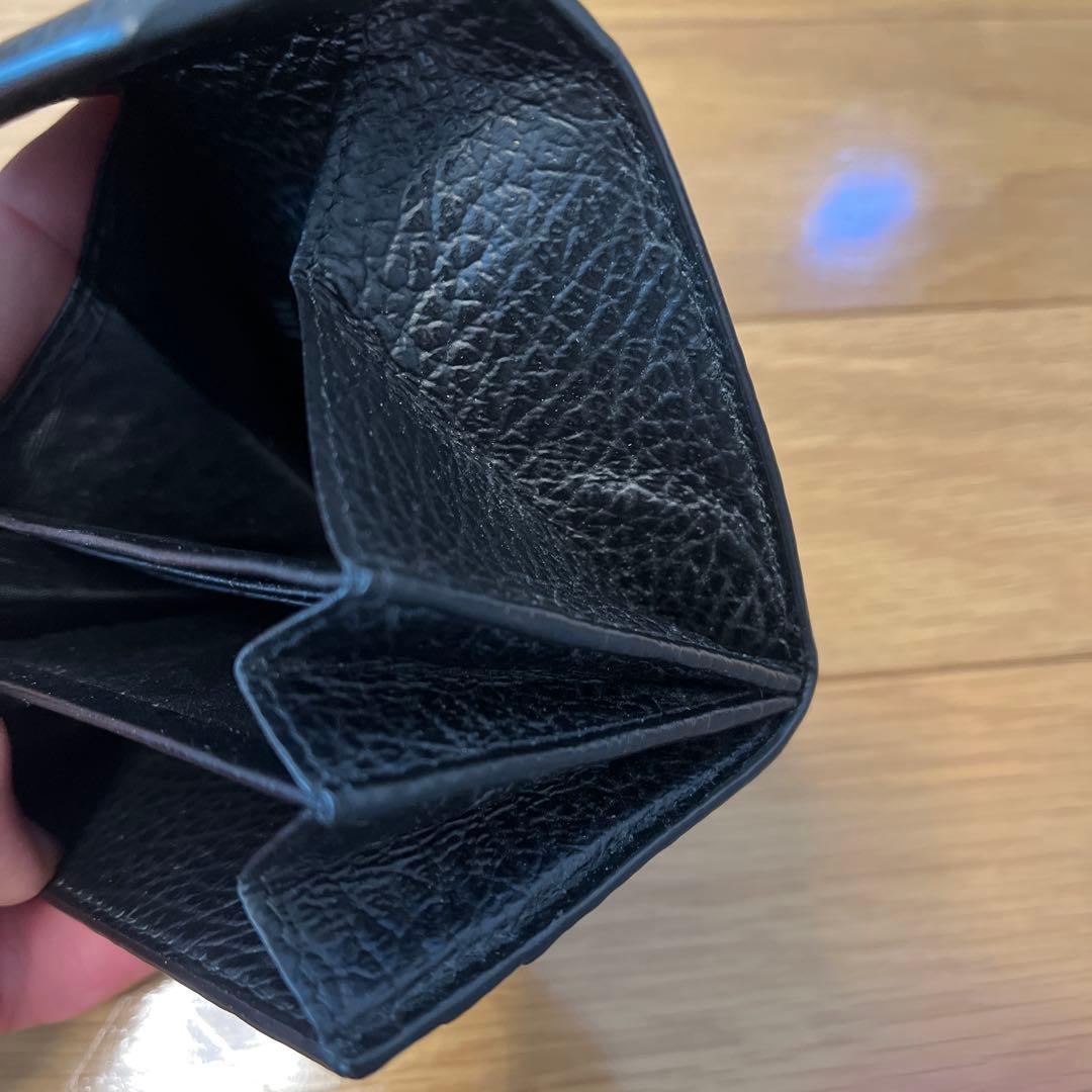 【あいちゃん】Maison Margiela 三つ折り財布 ブラック