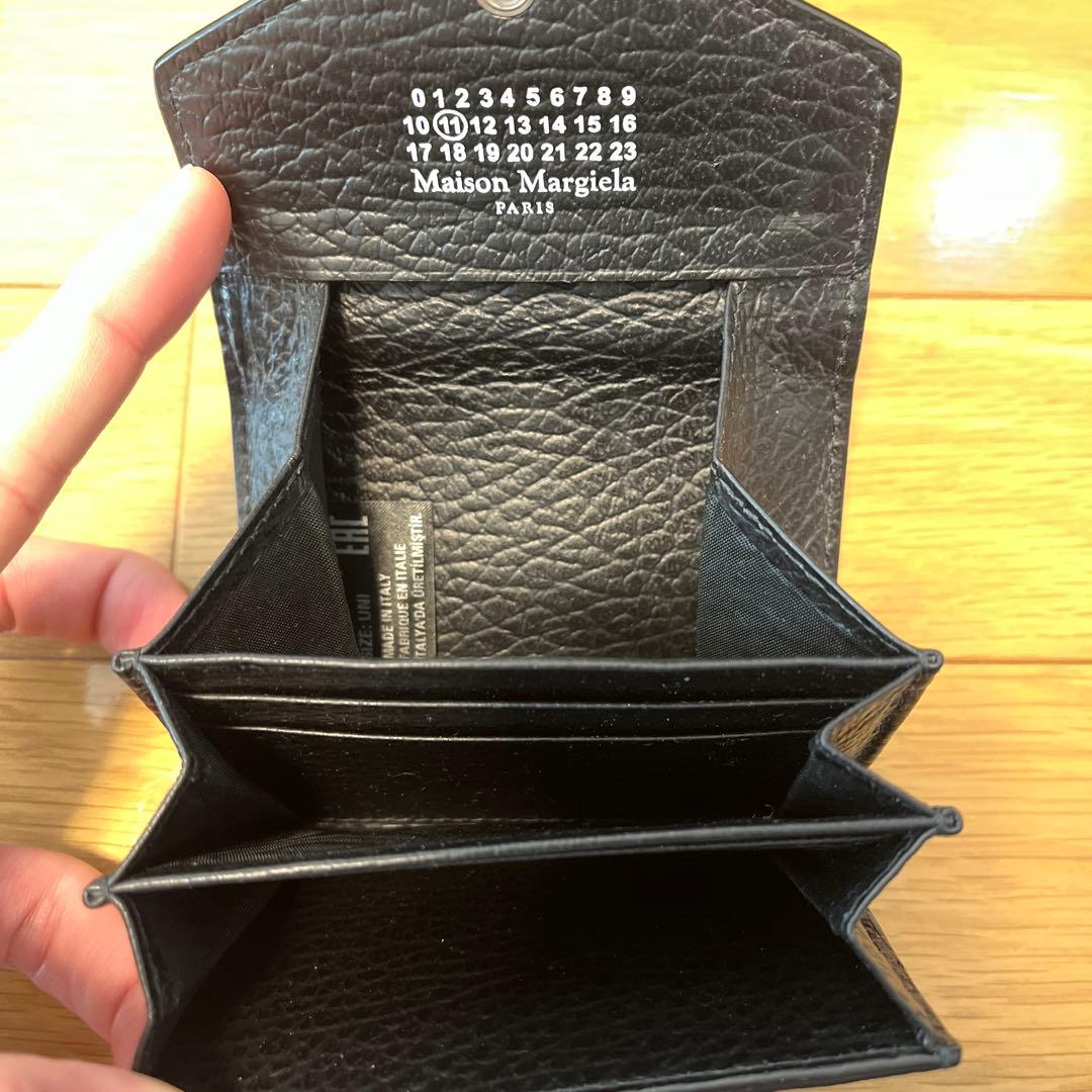 【あいちゃん】Maison Margiela 三つ折り財布 ブラック