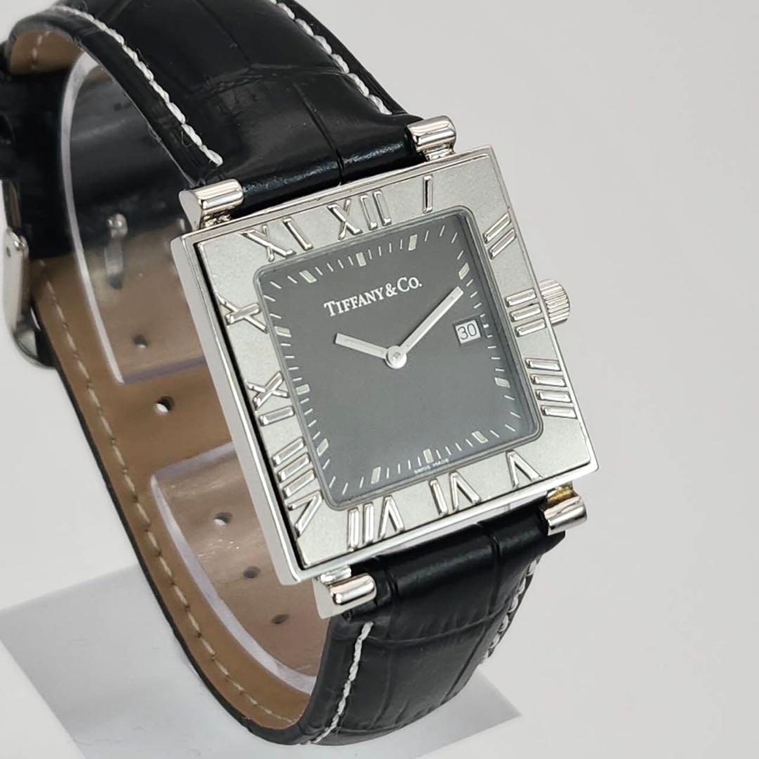 美品✨　TIFFANY&Co. 時計　アトラス　スクエア　ボーイズ　デイト