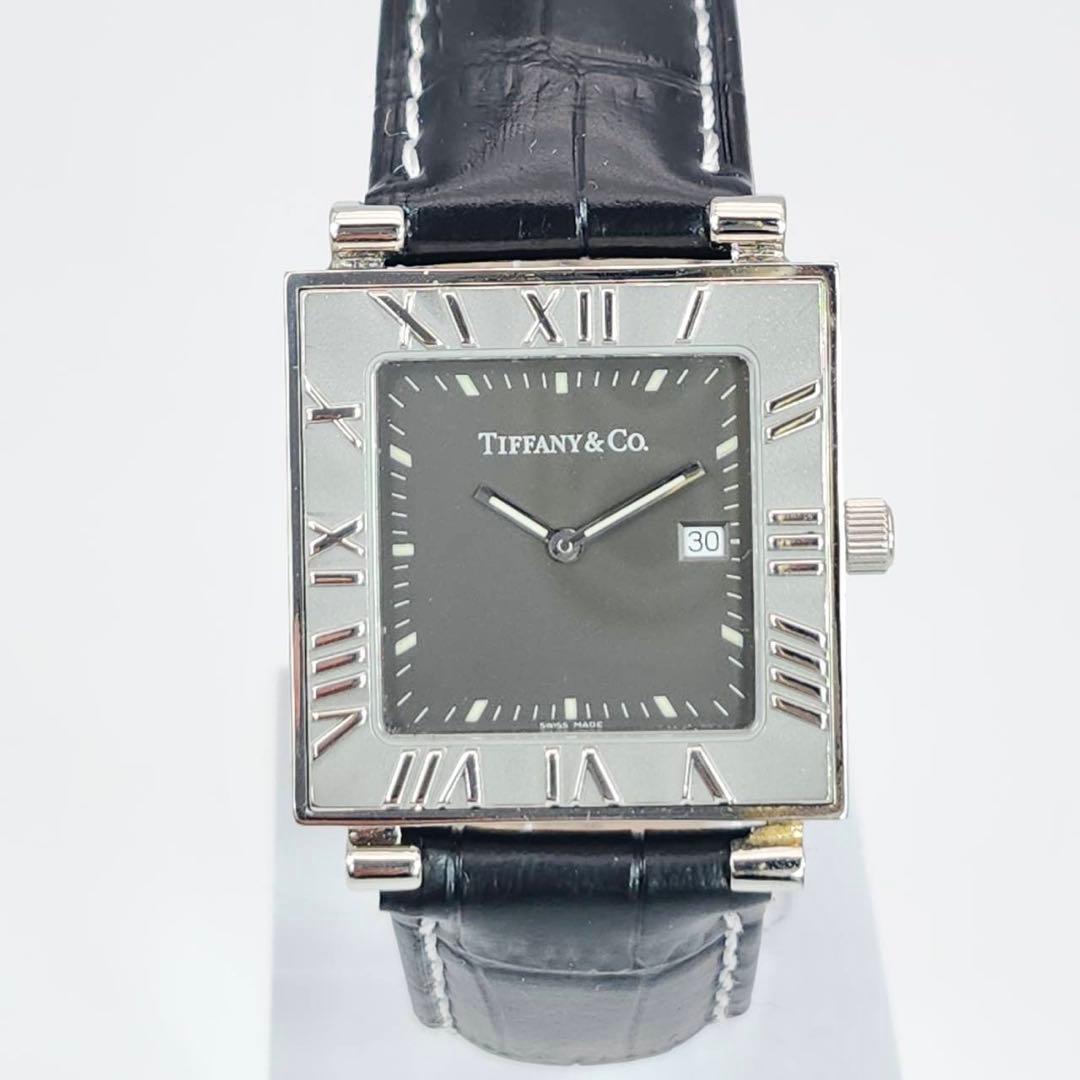 美品✨　TIFFANY&Co. 時計　アトラス　スクエア　ボーイズ　デイト