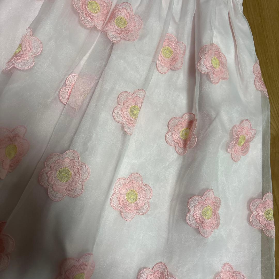 クリーニング済み　チエコサク　ミキハウス　ノースリーブワンピース