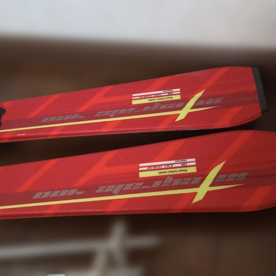 パ*ン様 中古スキー HEAD 156cm Integrale400　ポール付