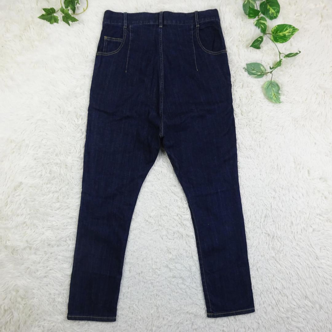 美品　メルシーボークー　後ろ前パンツ　サルエルパンツ　濃紺　XL　大きいサイズ