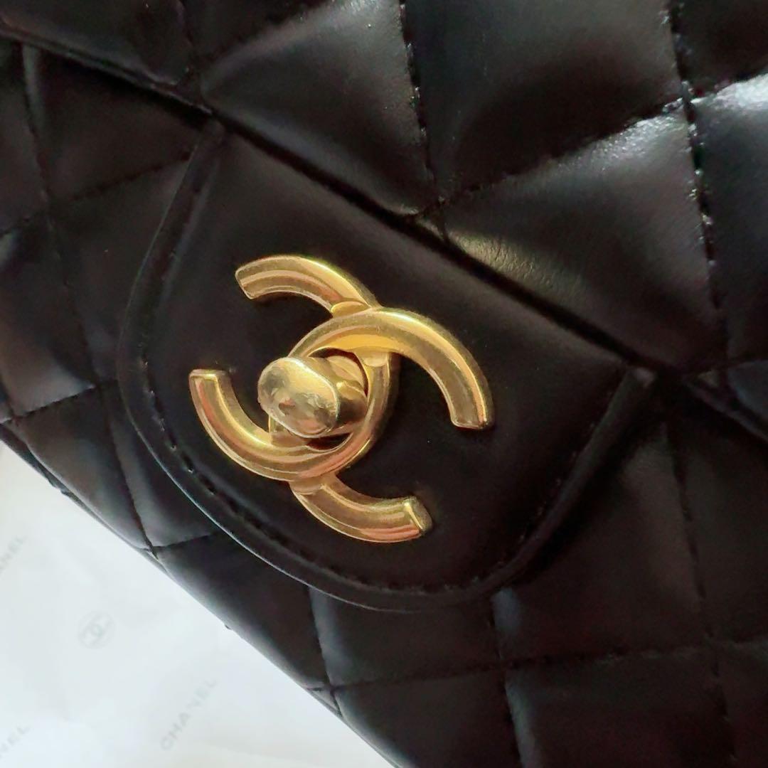 CHANEL ロゴハンドル キルティング ショルダーバッグ ノベルティ 訳あり