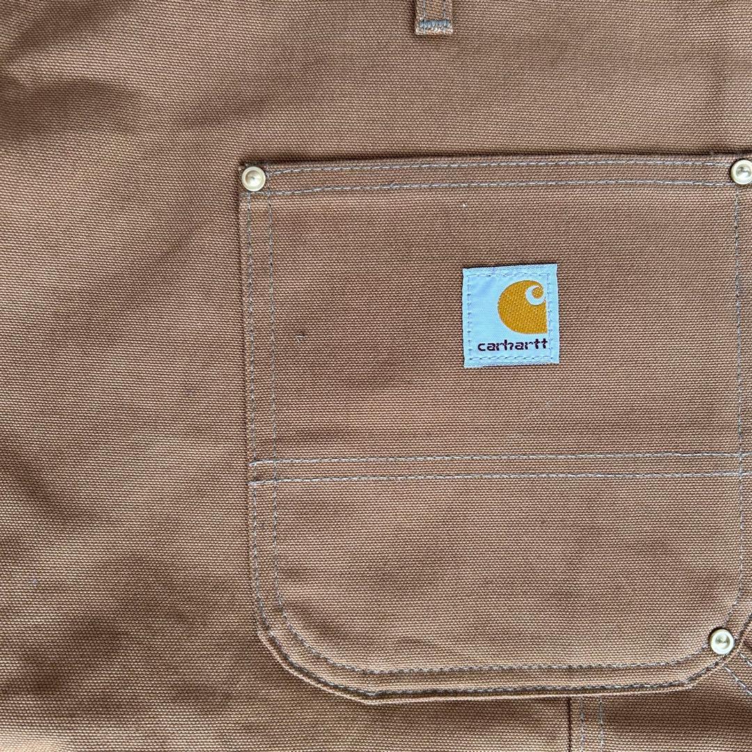 デッド タグ付き新品未使用 カーハート ダック ダブルニーパンツ 44×32 茶