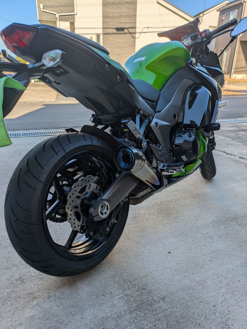 ninja1000 z1000SP忠男　チタンマフラー