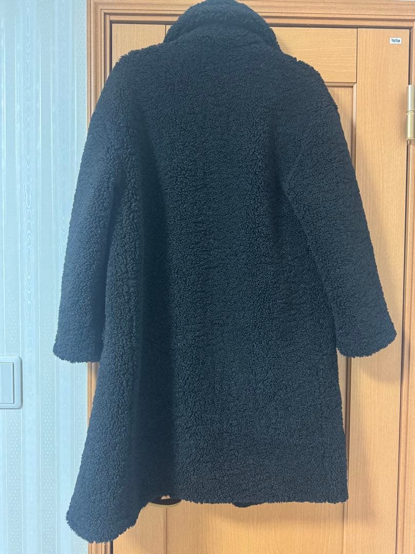 ⭐︎きなこ⭐︎☺︎ZARA ボア ブラック テディ ロングコート Mサイズ