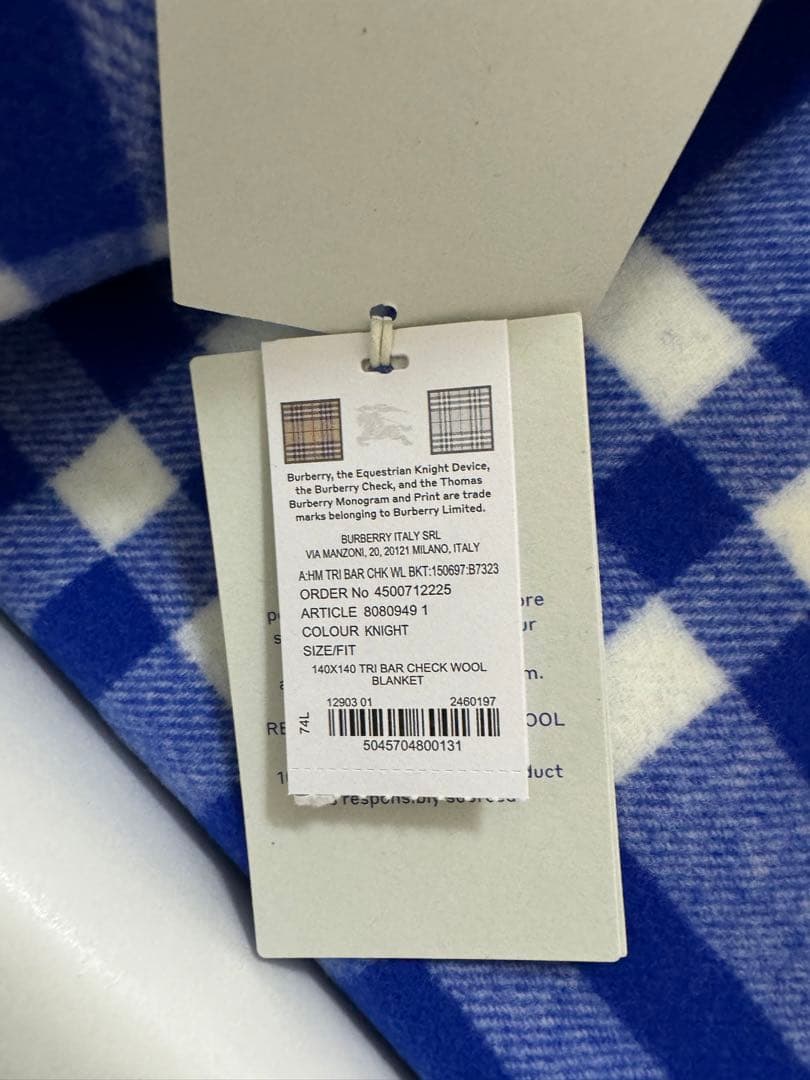 BURBERRY チェックブランケット