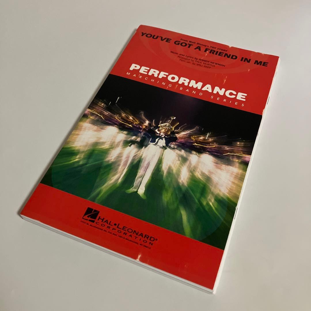 マーチング楽譜　君はともだち （ディズニー映画「トイ・ストーリー」主題歌）