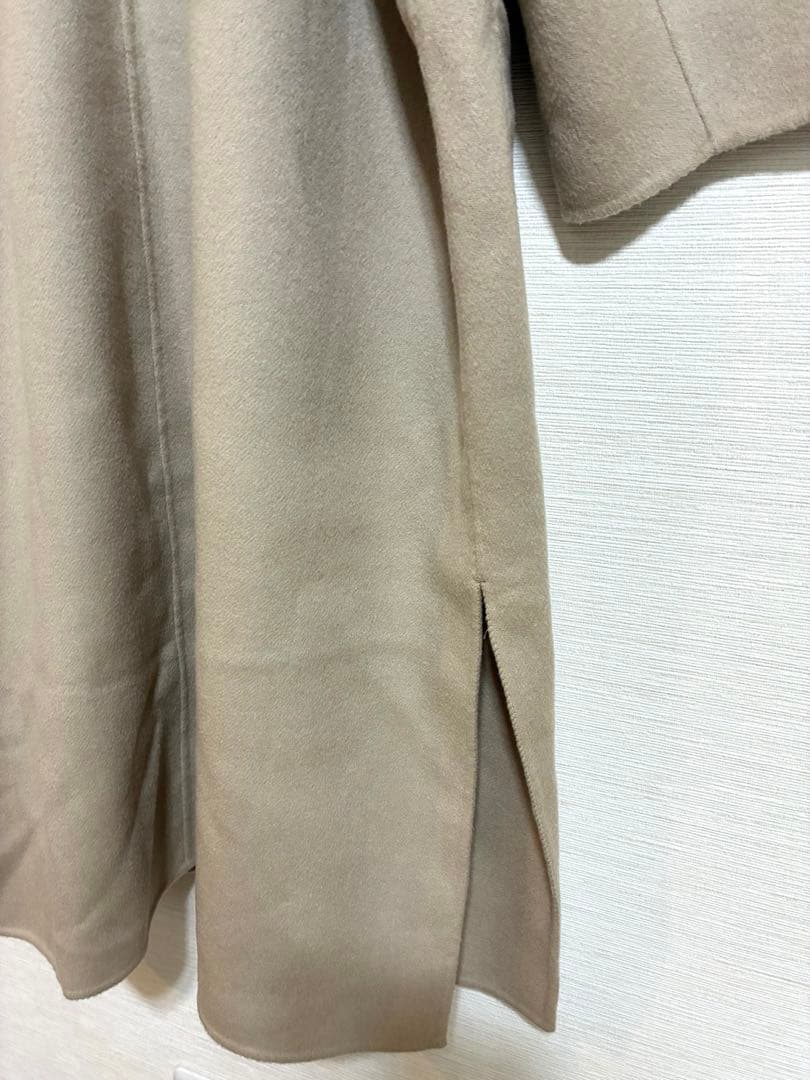 23区 ウールカシミヤリバーコート ベージュ 大きいサイズ 44