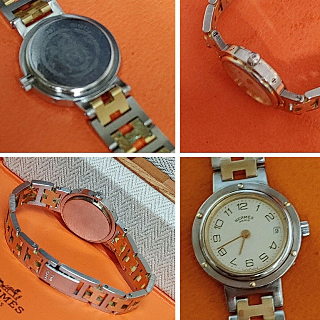 エルメス時計/美品クリッパー/新品回路新品電池新品仕上げ正常稼働品/レディース