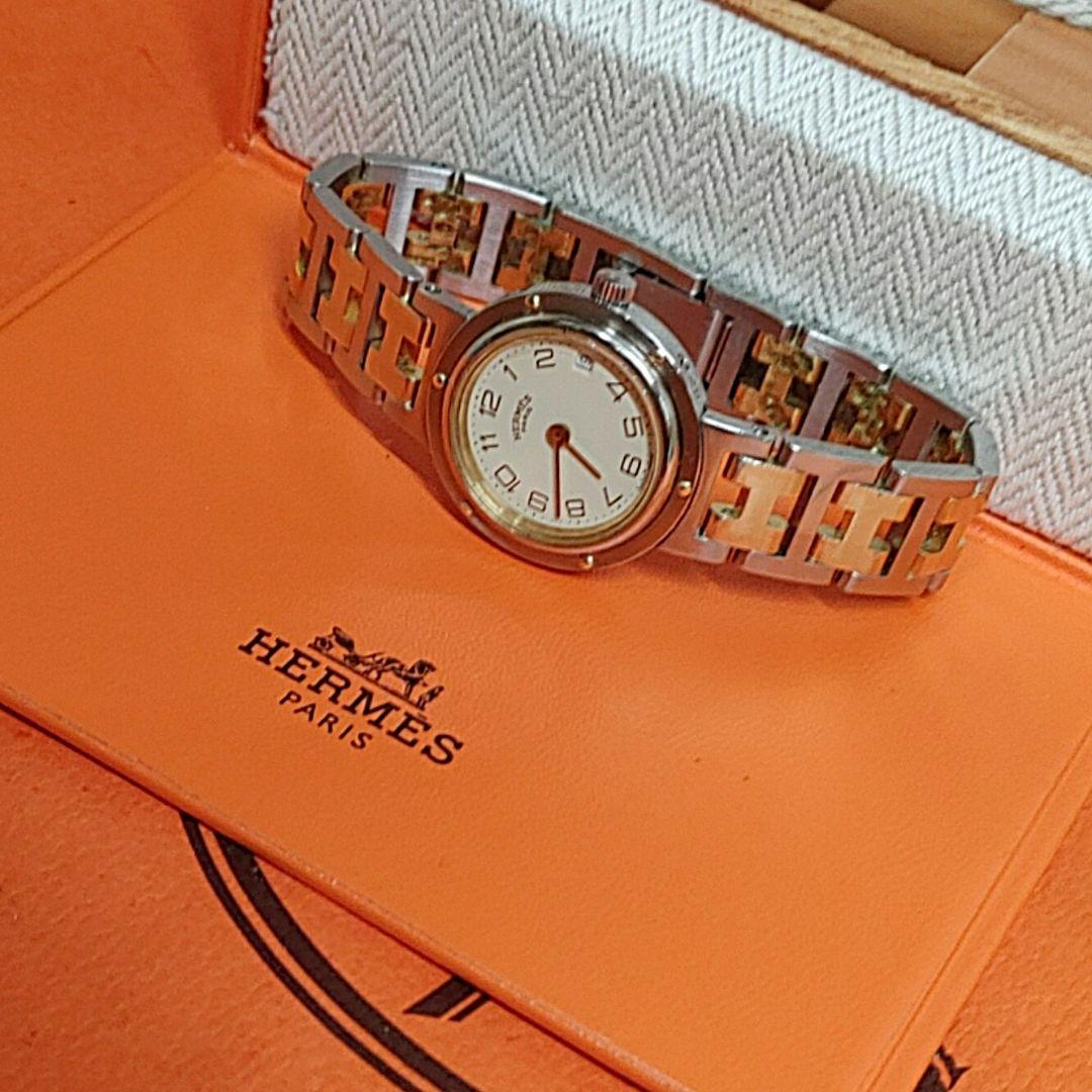 エルメス時計/美品クリッパー/新品回路新品電池新品仕上げ正常稼働品/レディース