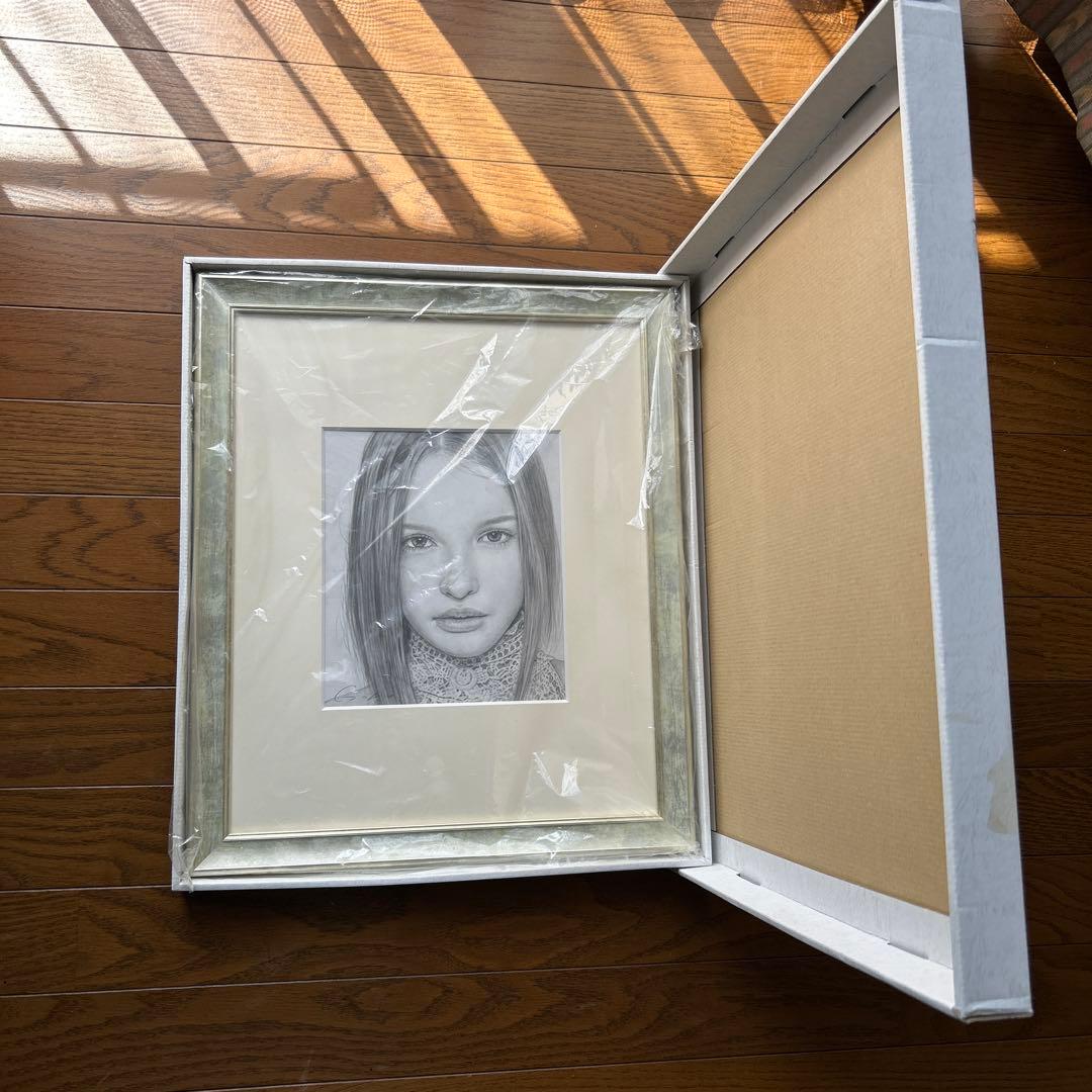 石川吾郎　貴重な原画　鉛筆画　聖少女face3