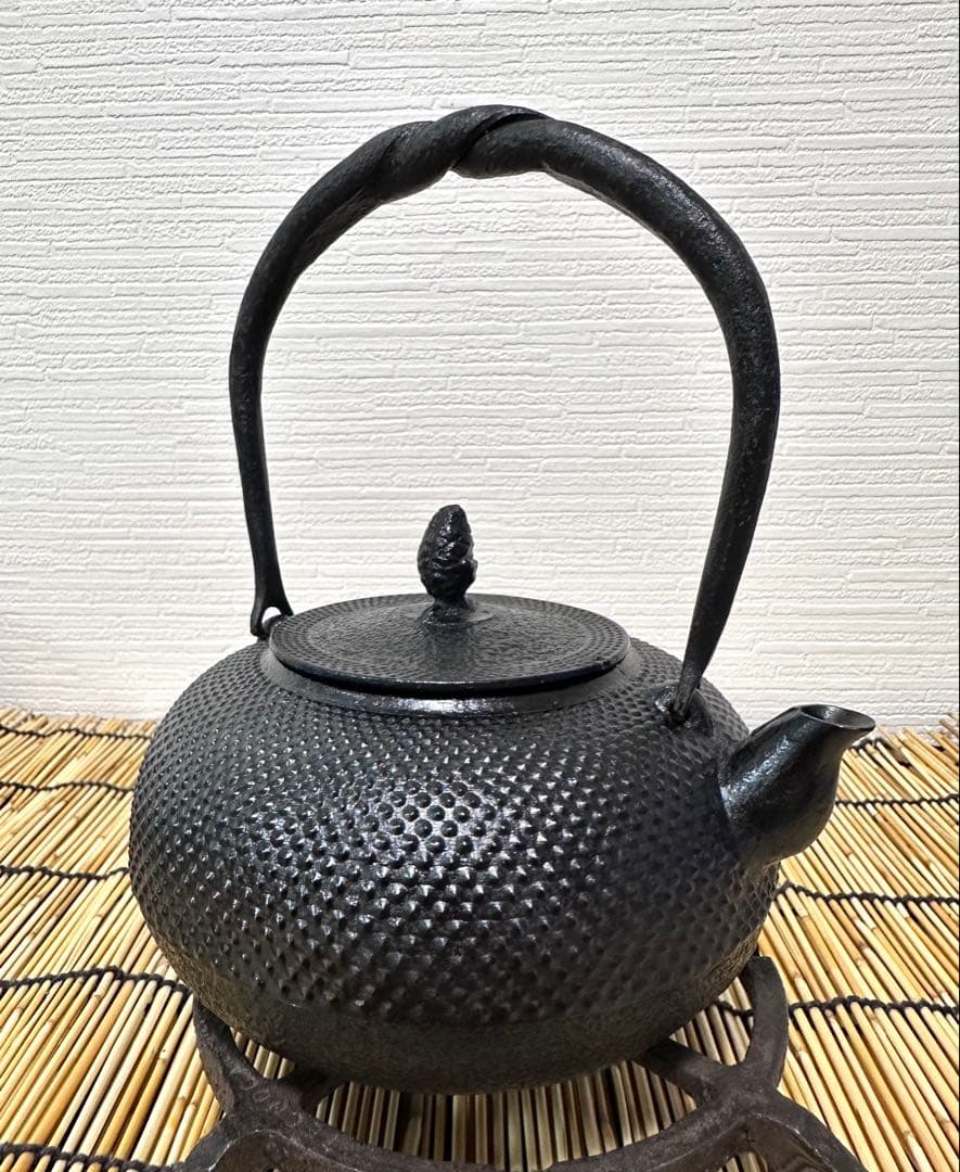 未使用品　南部照光堂造　鍛治打捻鉉　１０型アラレ　水野様　売約済み