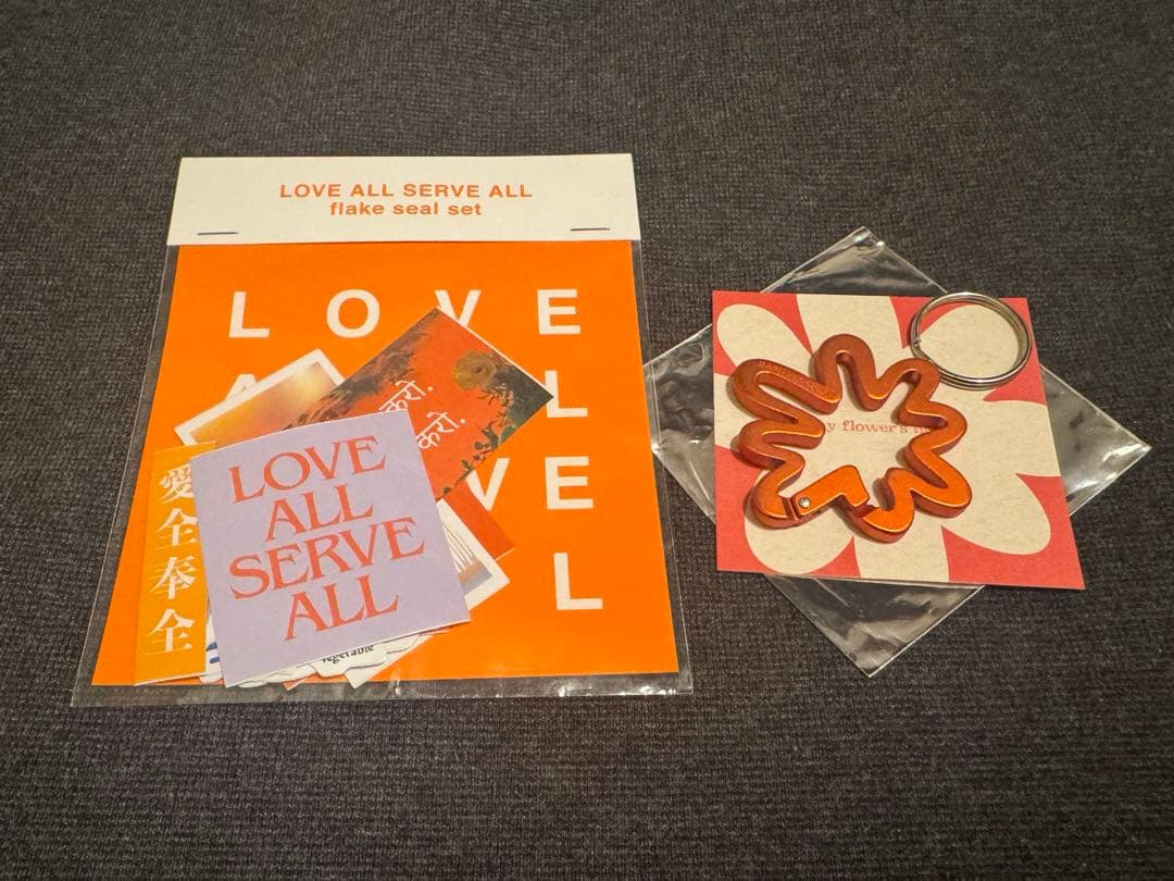 【送料込9800円】藤井風　カラビナ（オレンジ）とステッカーセット