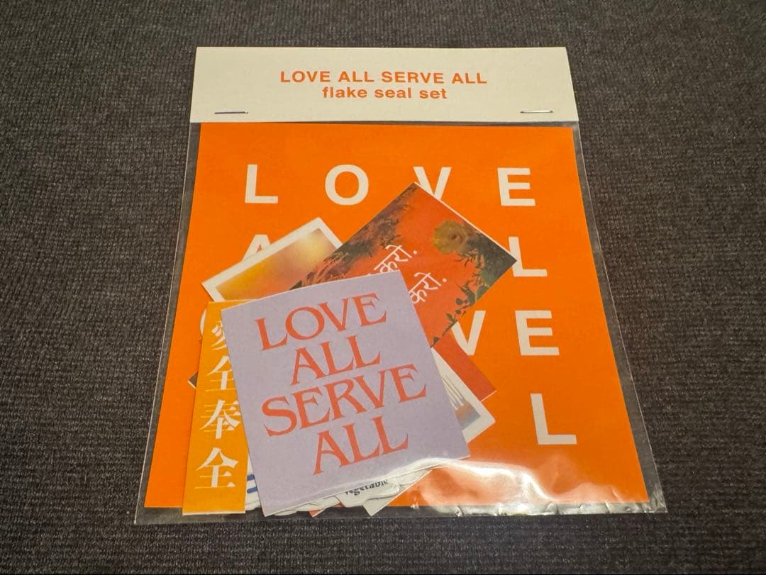 【送料込9800円】藤井風　カラビナ（オレンジ）とステッカーセット