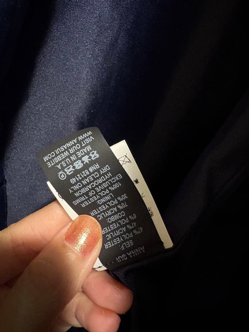 ANNASUIアナスイスプリングコートカラーファーUSA製三越購入