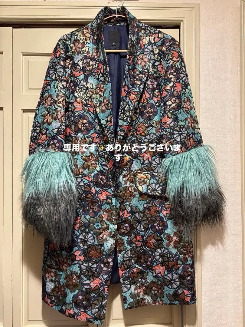 ANNASUIアナスイスプリングコートカラーファーUSA製三越購入