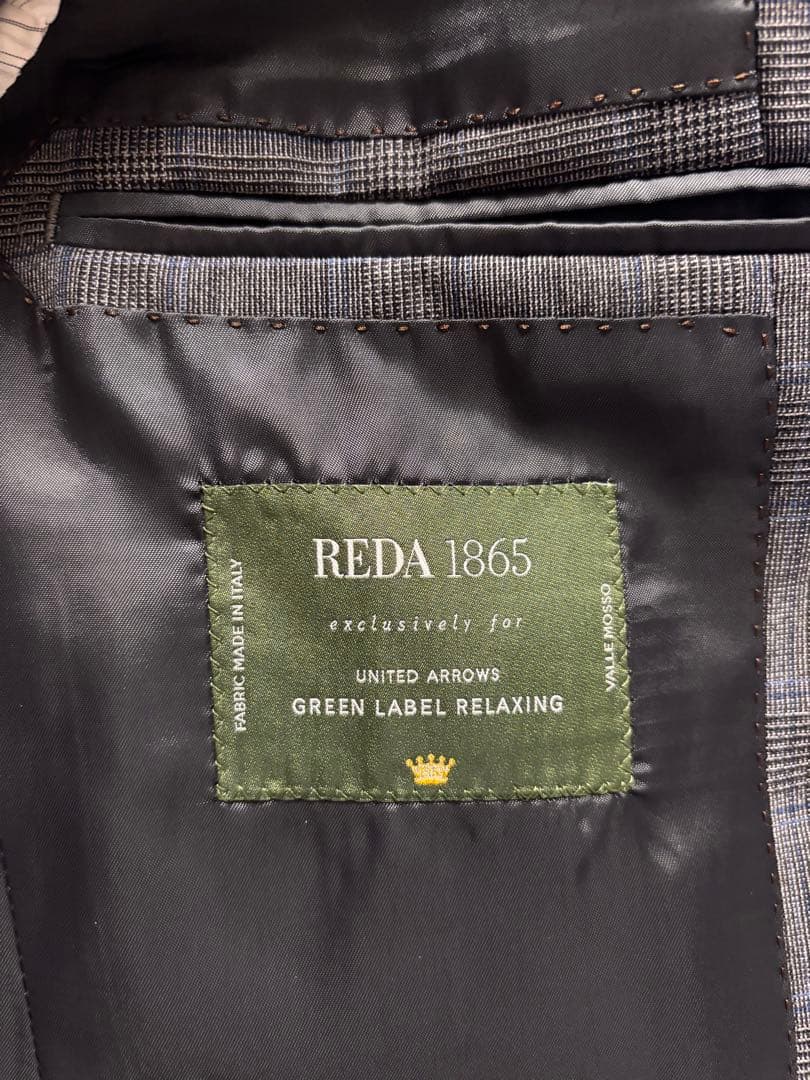 REDA ユナイテッドアローズ グリーンレーベルリラクシング チェックスーツ