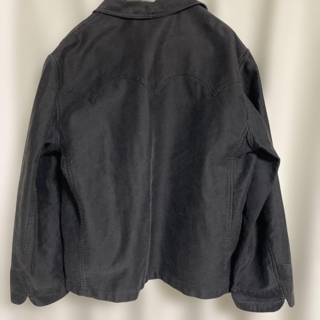 ユーロワーク　ブラックモールスキンジャケット