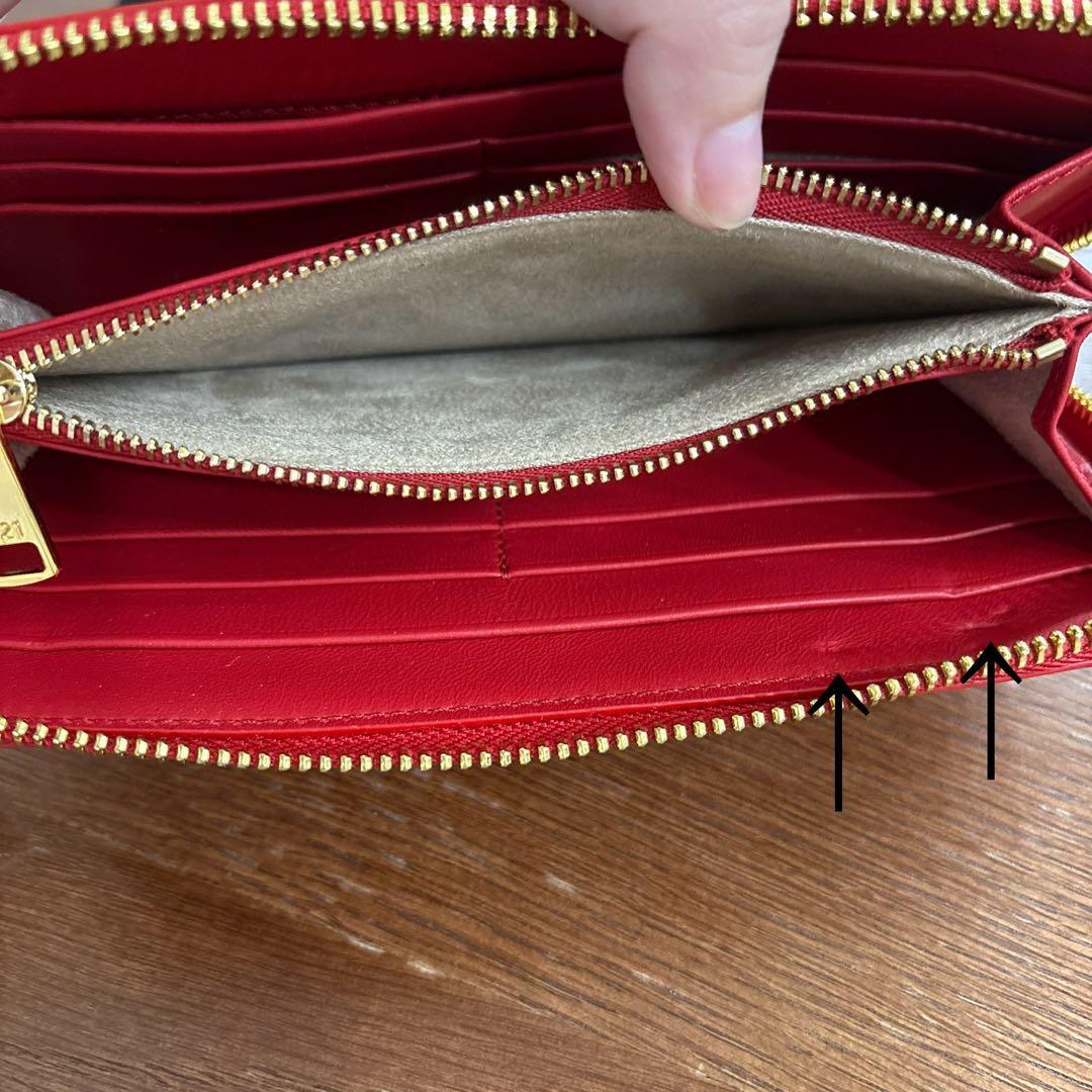 N°21 赤　レッド　長財布