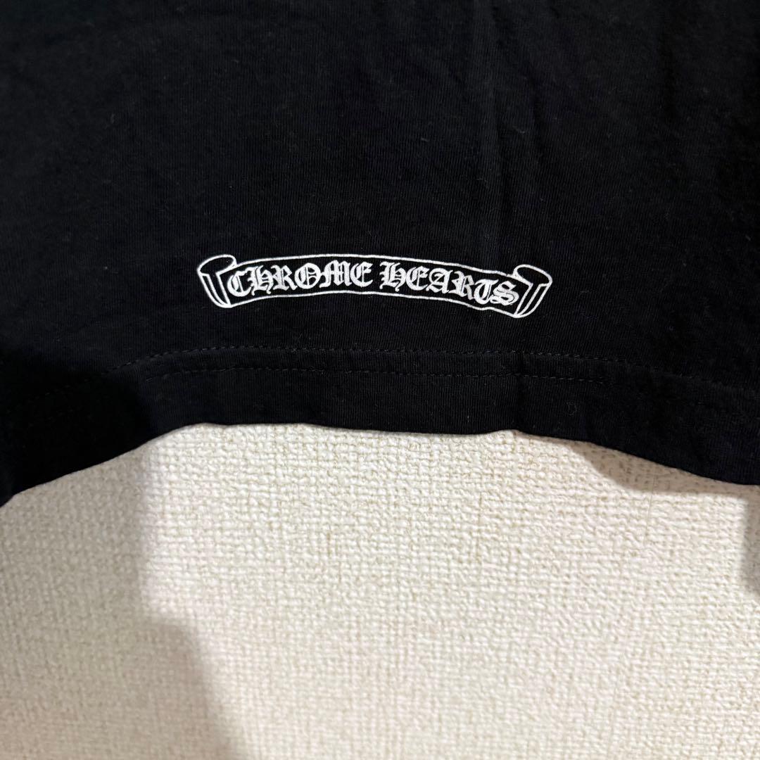 CHROME HEARTS ブラック ロングスリーブ Tシャツ