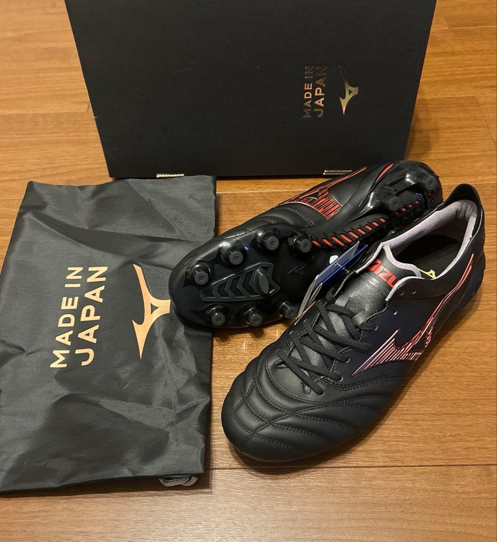 【新品未使用】MIZUNO MORELIA NEO Ⅳ JAPAN ミズノ赤黒②