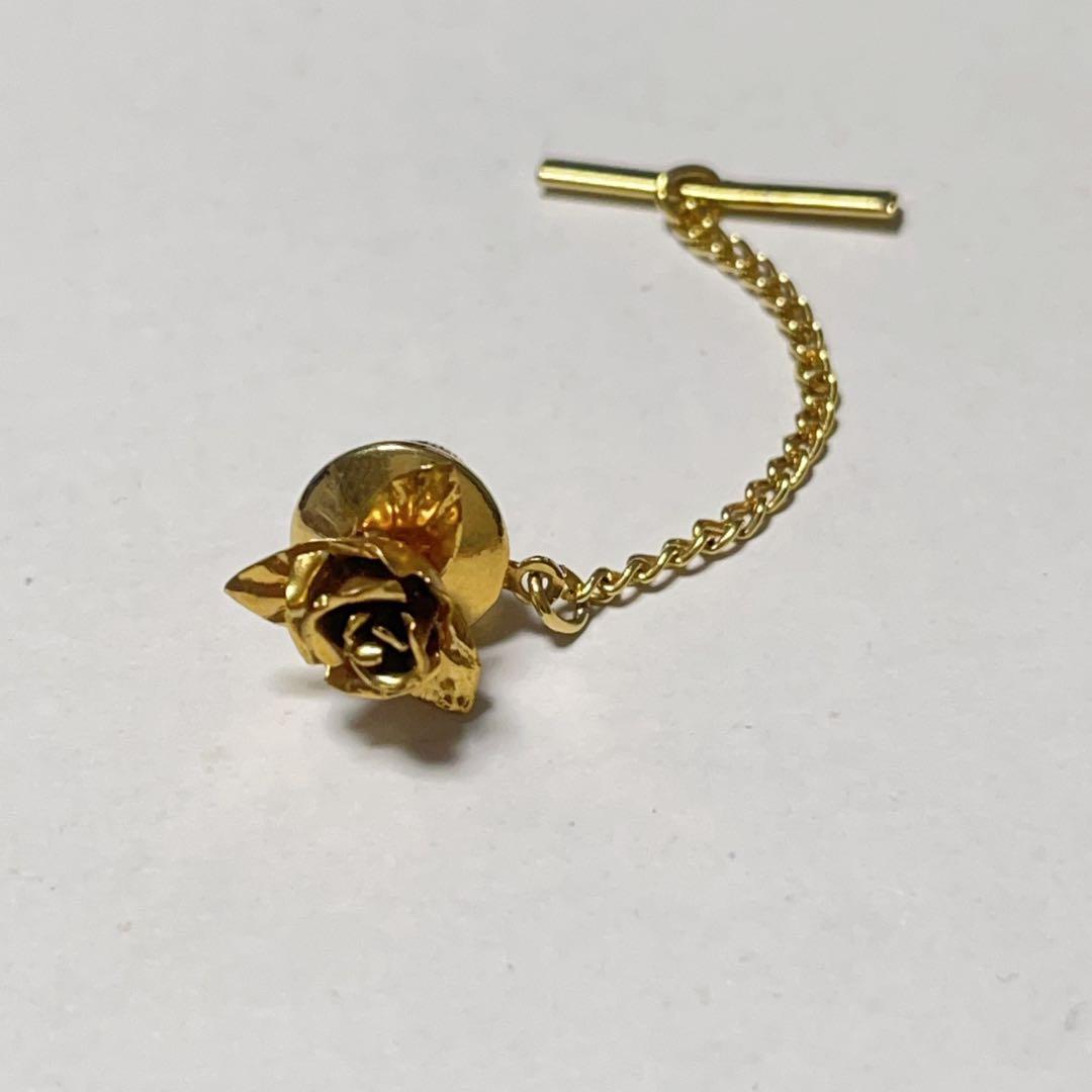 最終価格！ 18金　バラ　薔薇　花　ピンブローチ　ヴィンテージ