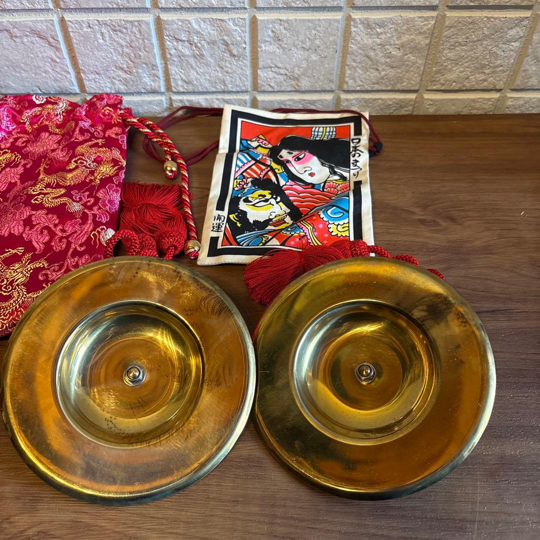 チャッパ　ねぶた手振り鐘　約五寸　専用入れ物　福財布付