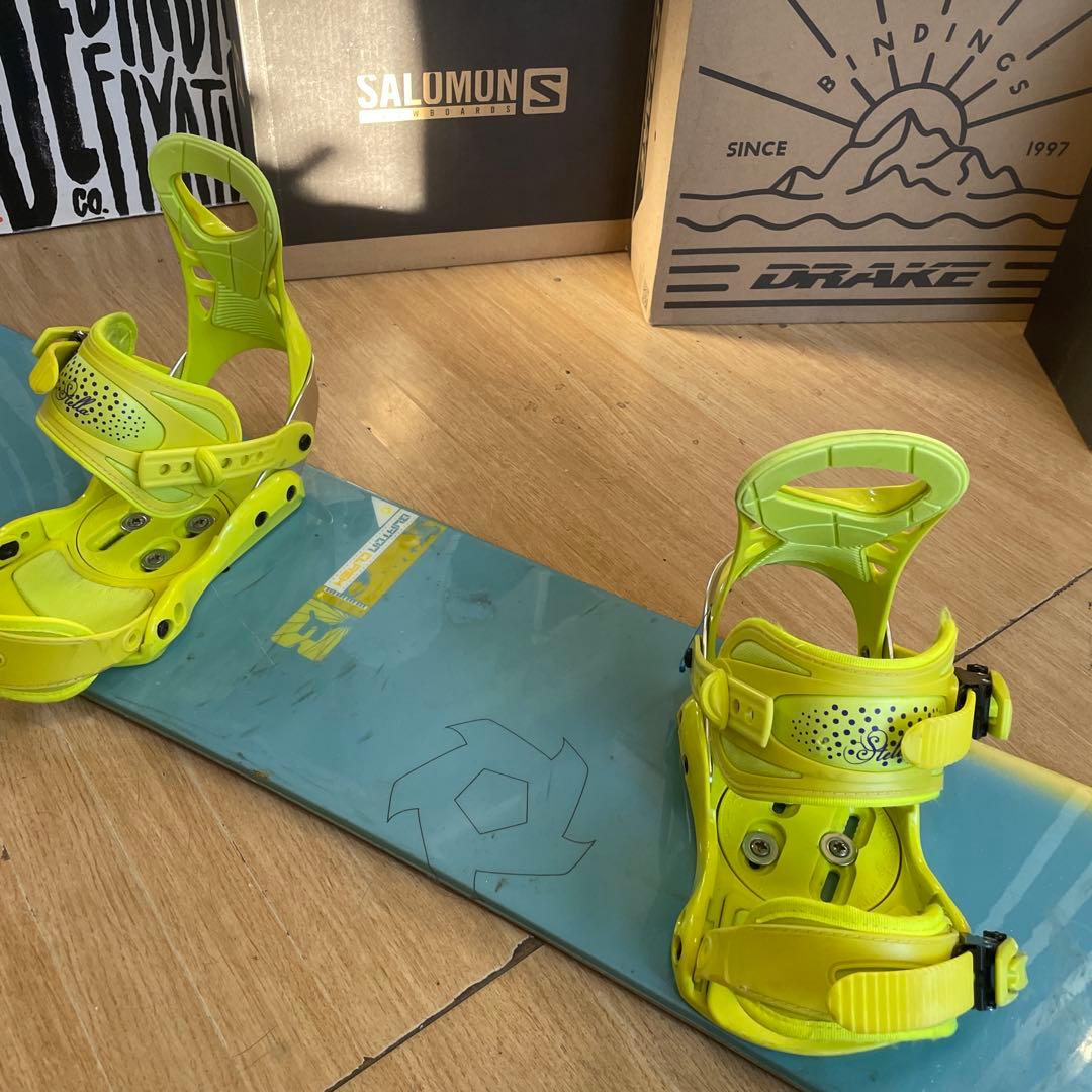 BURTON×STELLA　バートン　スノーボードセット　バインディング付