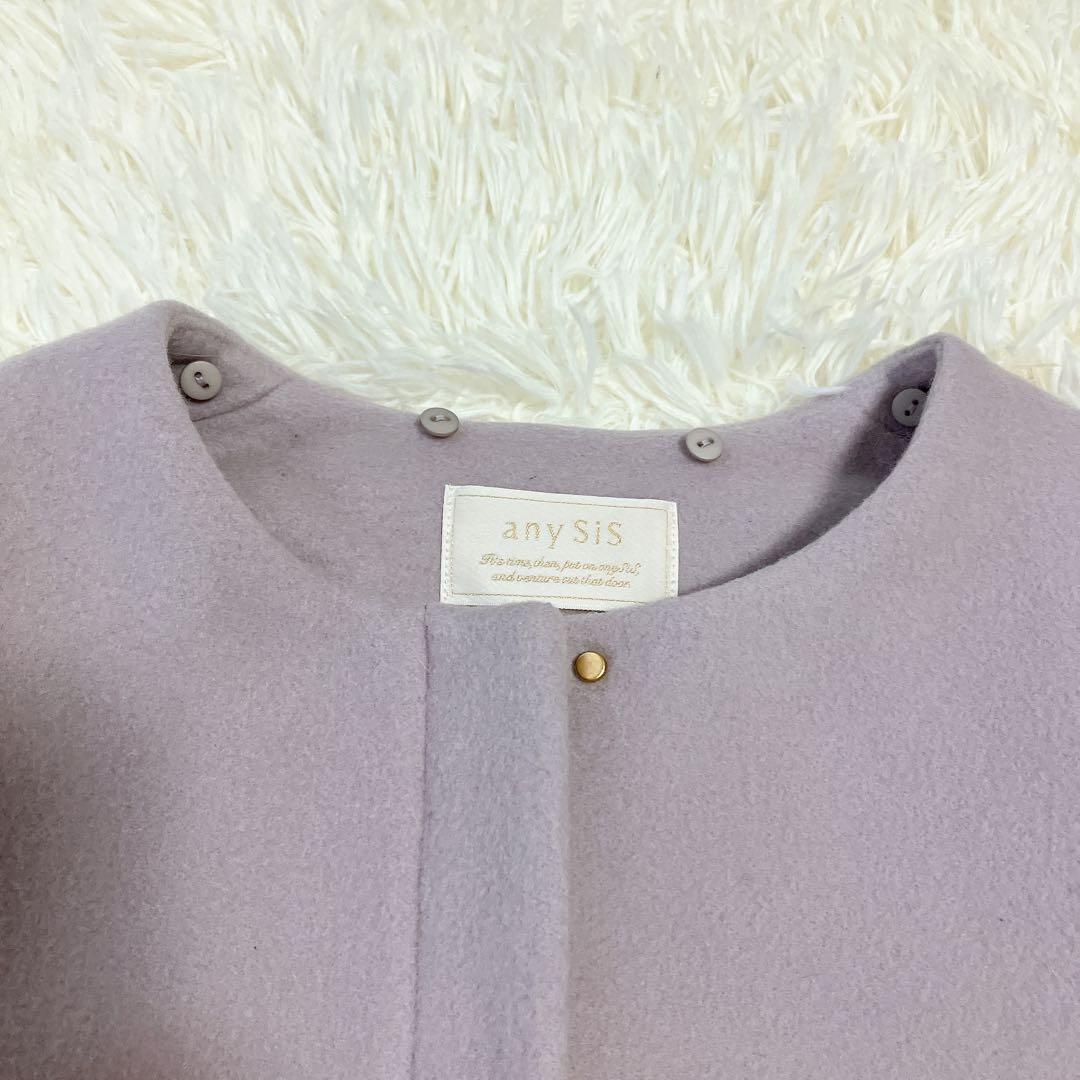 【美品】anySiS 3way スーペリアファインウールモッサコート XL