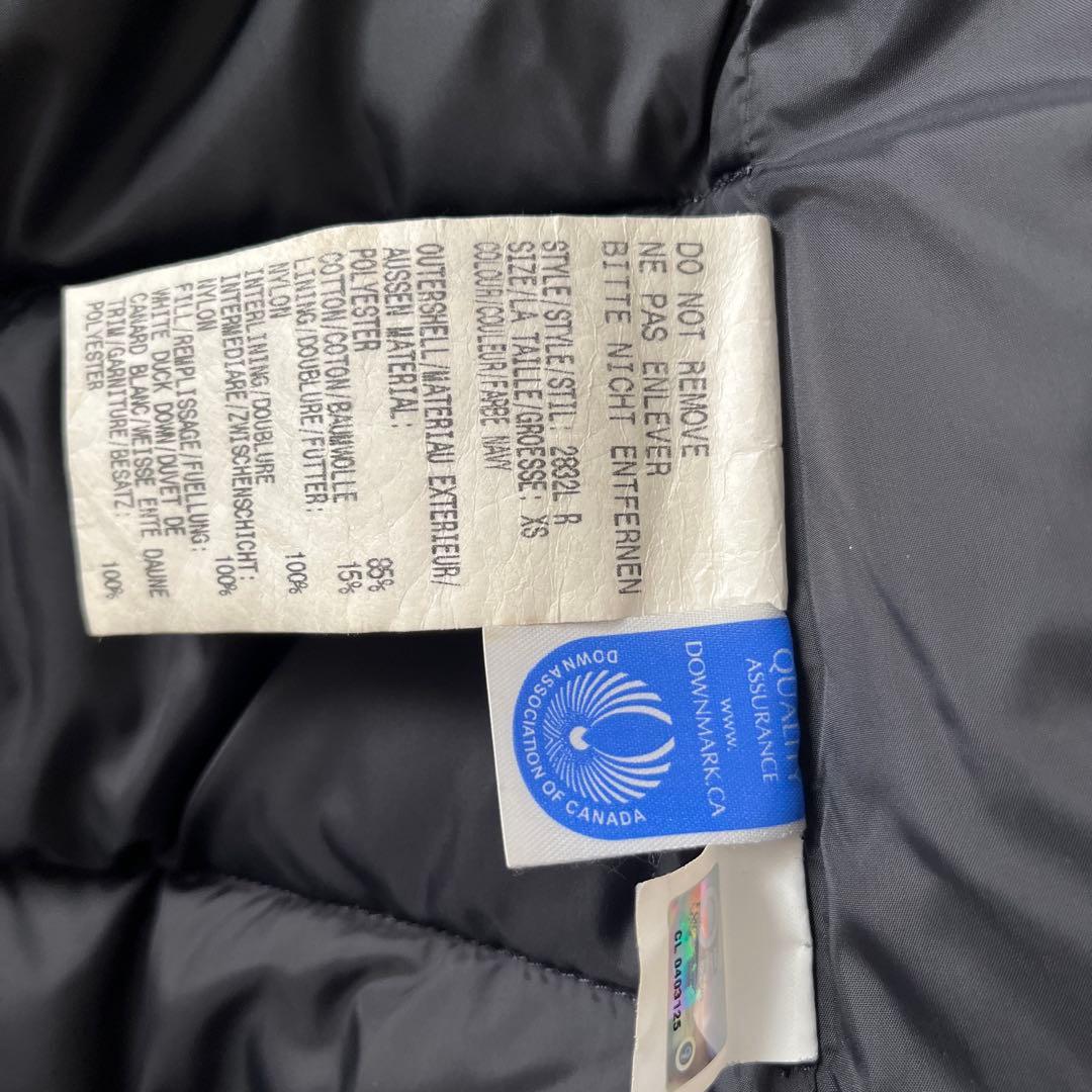   ブラック ダウンベスト XSサイズ