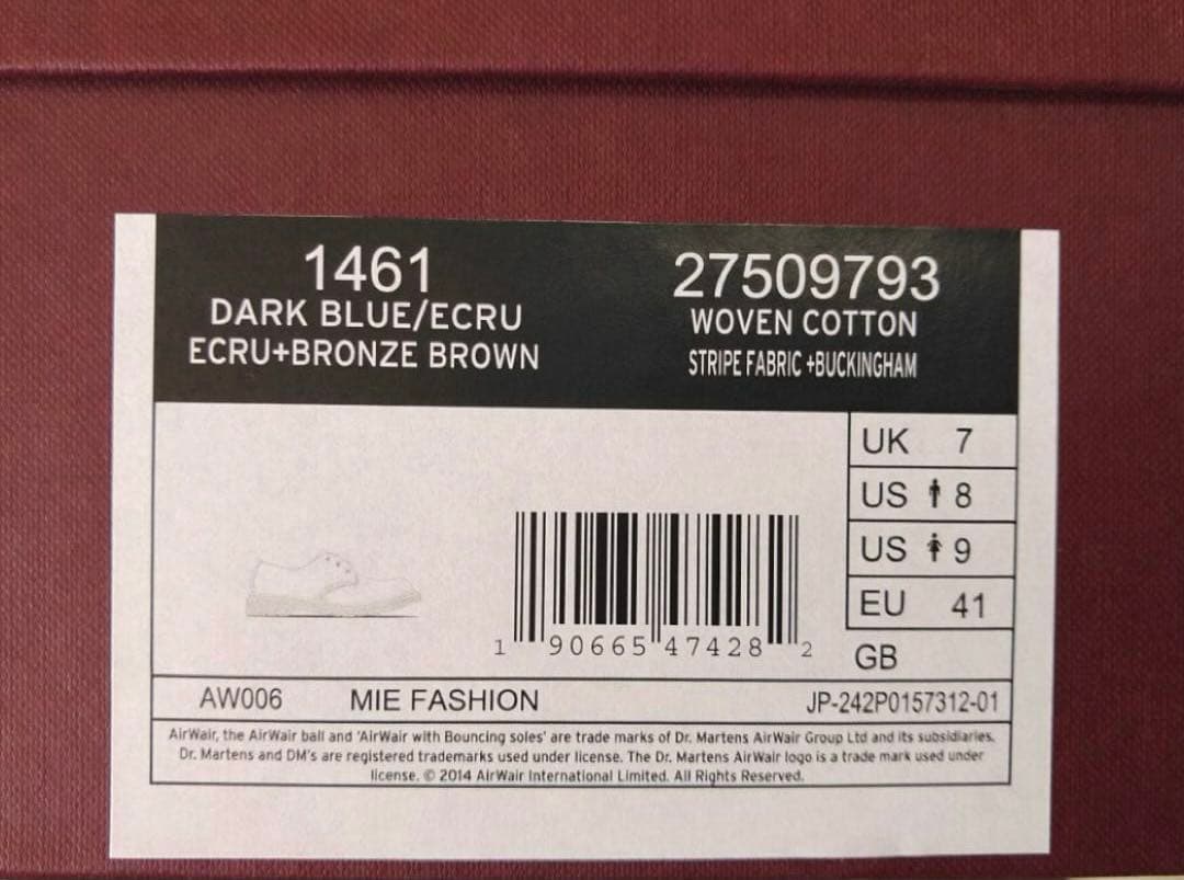 Dr.Martens INDIGO デニム MIE1461 3ホールシューズ