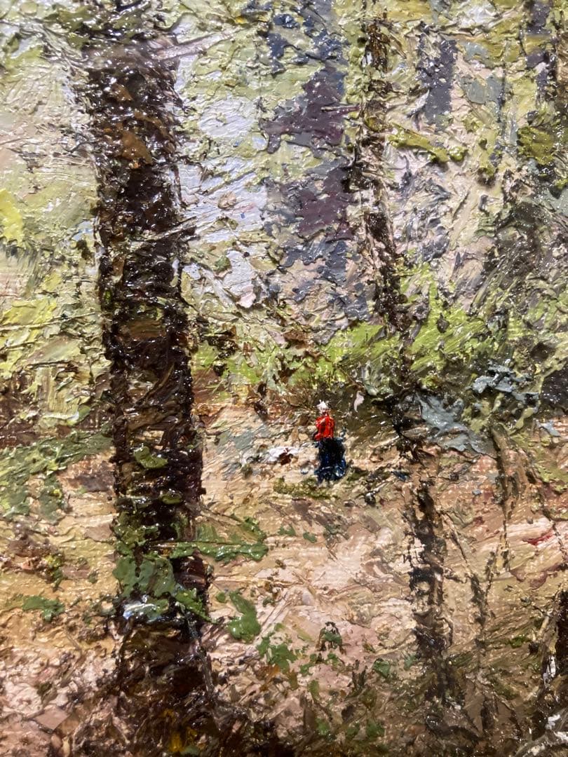 油彩 油絵 風景画【J Koutachy】 フランス風景画 サイン F3号