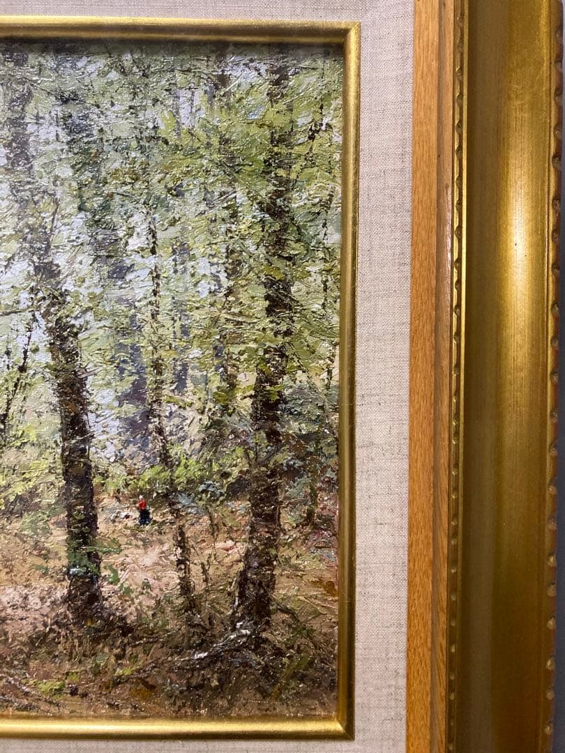 油彩 油絵 風景画【J Koutachy】 フランス風景画 サイン F3号