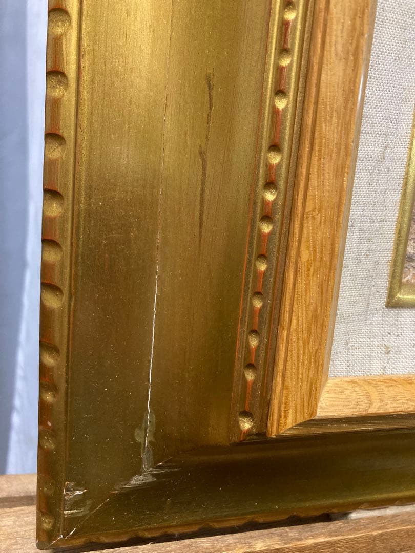 油彩 油絵 風景画【J Koutachy】 フランス風景画 サイン F3号