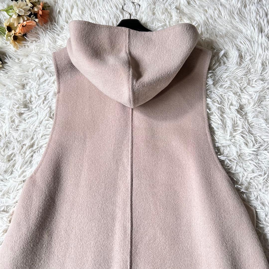 LE PHIL ルフィル フード 付ウール シルク リバー ロング ジレ