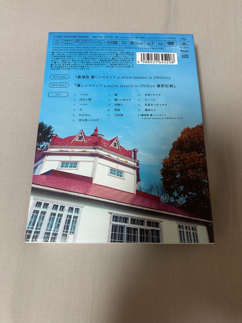 劇場版 優しいスピッツ a secret session DVD CD