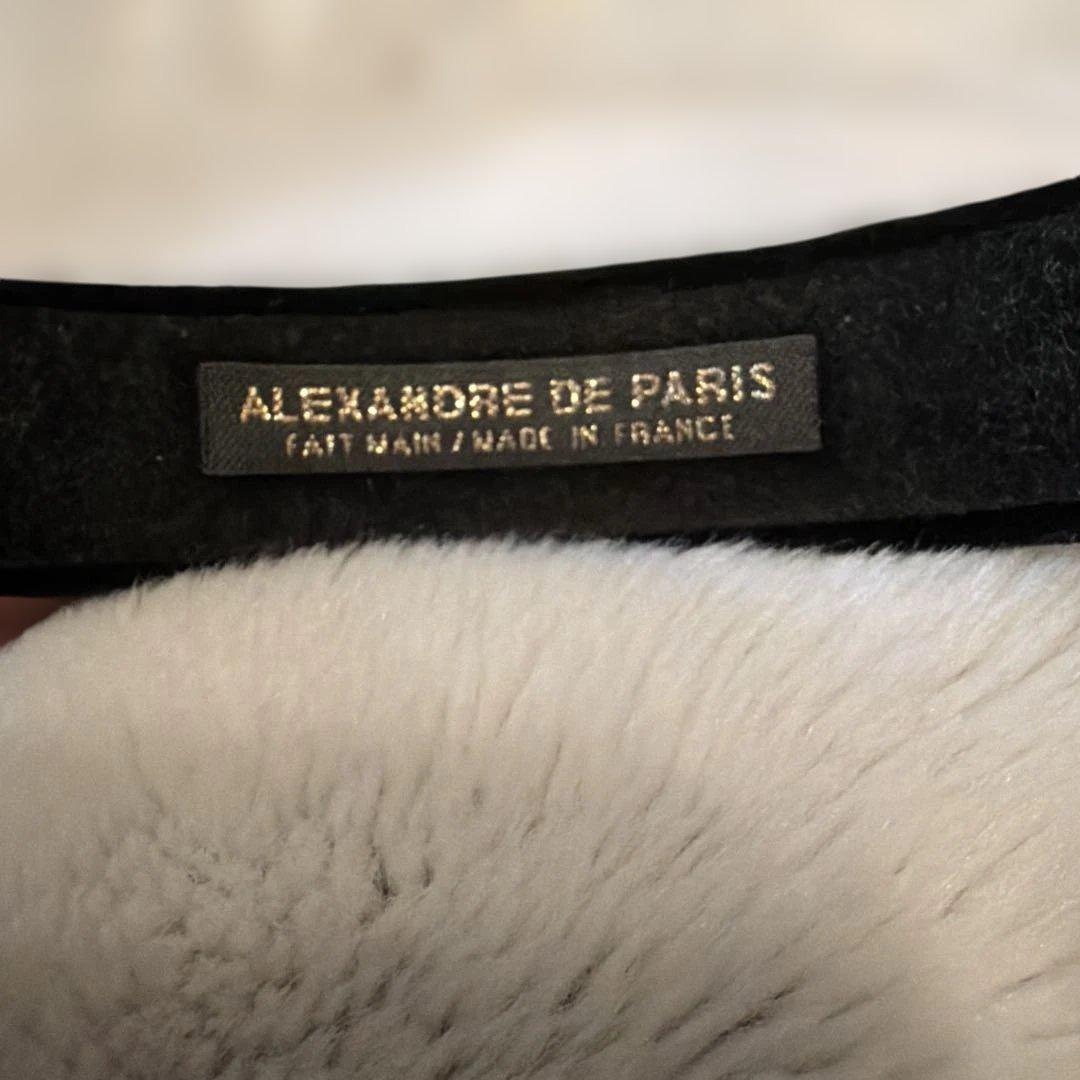 ALEXANDRE DE PARIS カチューシャ ヘアバンド ベロア