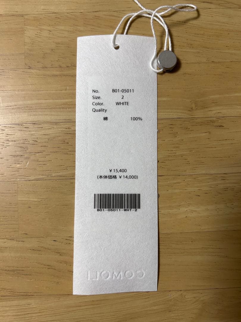 【美品】COMOLI コットンジャージ ノースリーブ サイズ2